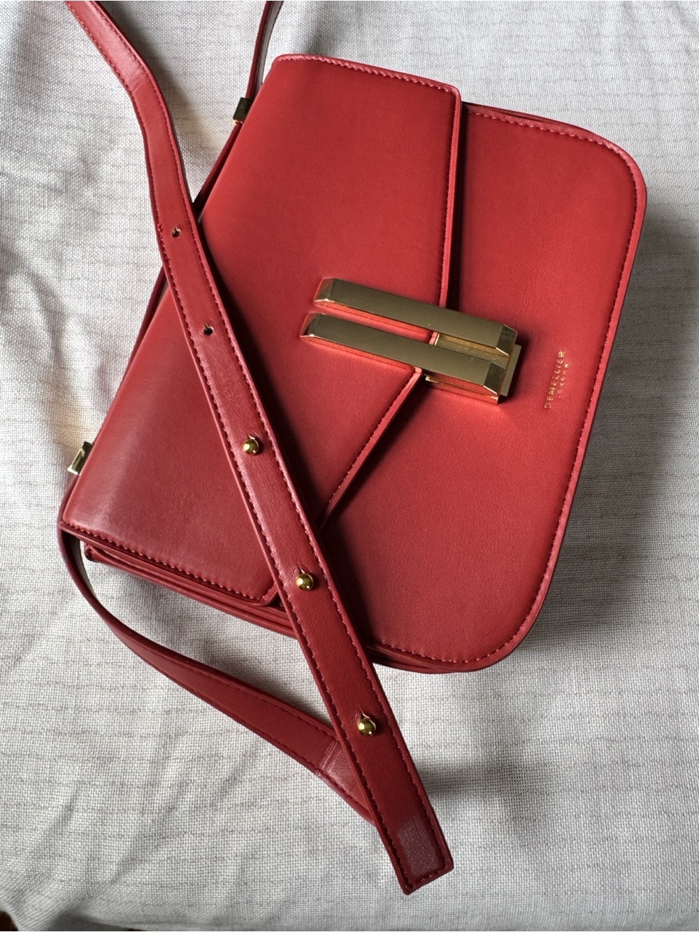 Demellier Vancouver Bag Poppy Red - Picture 11 of 14